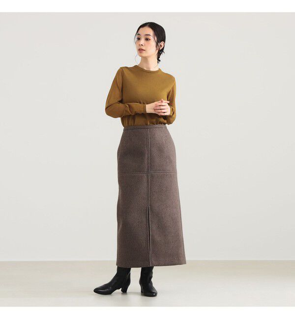 Demi-Luxe BEAMS 「AK+1 / シアースリーブ クルーネックニット」|ニット・セーター|