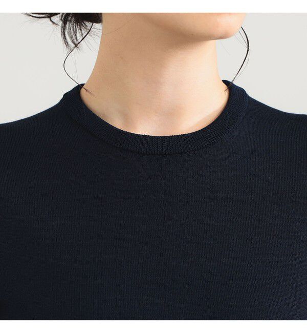 Demi-Luxe BEAMS 「AK+1 / シアースリーブ クルーネックニット」|ニット・セーター|