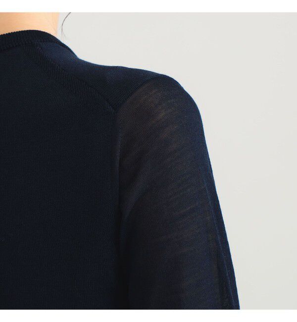 Demi-Luxe BEAMS 「AK+1 / シアースリーブ クルーネックニット」|ニット・セーター|