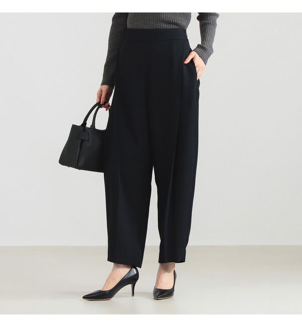 Demi-Luxe BEAMS 「ポリエステル ウール カーヴィーパンツ」|チノ|