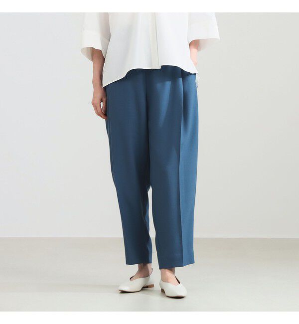 Demi-Luxe BEAMS 「ポリエステル ウール カーヴィーパンツ」|チノ|