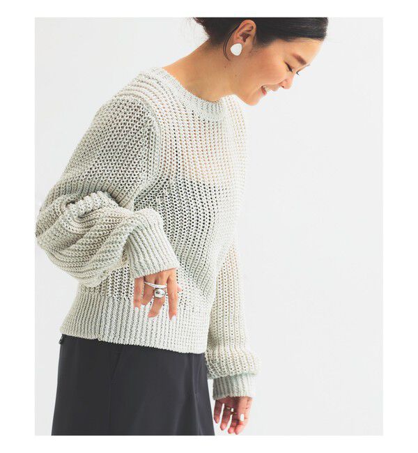 Demi-Luxe BEAMS 「畦編み ニット プルオーバー.M」|ニット・セーター|MIST_GREY