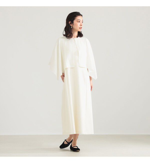 Demi-Luxe BEAMS 「2WAY ケープドレス」|ワンピース|OFF_WHITE
