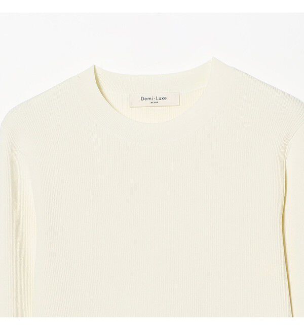 Demi-Luxe BEAMS 「ベルスリーブ クルーネック ニット」|ニット・セーター|