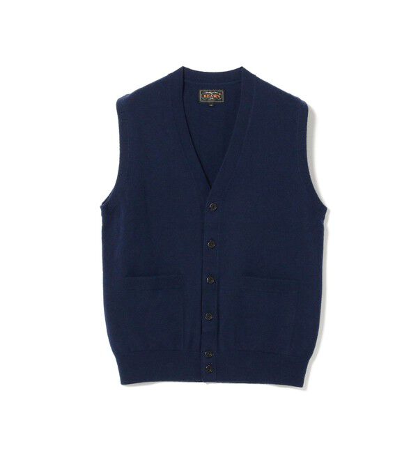 BEAMS PLUS「BEAMS PLUS / Button Knit Vest Solid」|ニット・セーター|