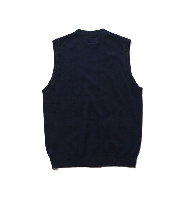 BEAMS PLUS「BEAMS PLUS / Button Knit Vest Solid」|ニット・セーター|