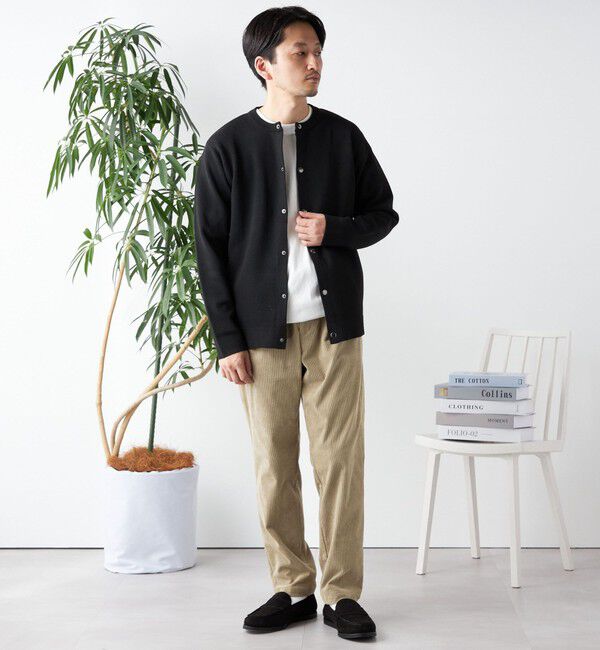 SHIPS any「SHIPS any: 〈手洗い可能〉 ミラノリブ クルーネック カーディガン 24SS◇」|カーディガン|