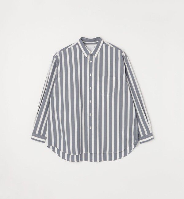 SHIPS any「SHIPS any: オーバーサイズ レギュラーカラー チェック／ストライプ 長袖 シャツ◇」|シャツ・ブラウス|