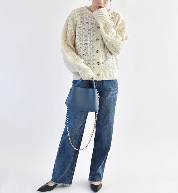 quaranciel「quaranciel:〈洗濯機可能〉ハンサム テーパード デニム パンツ」|デニム|