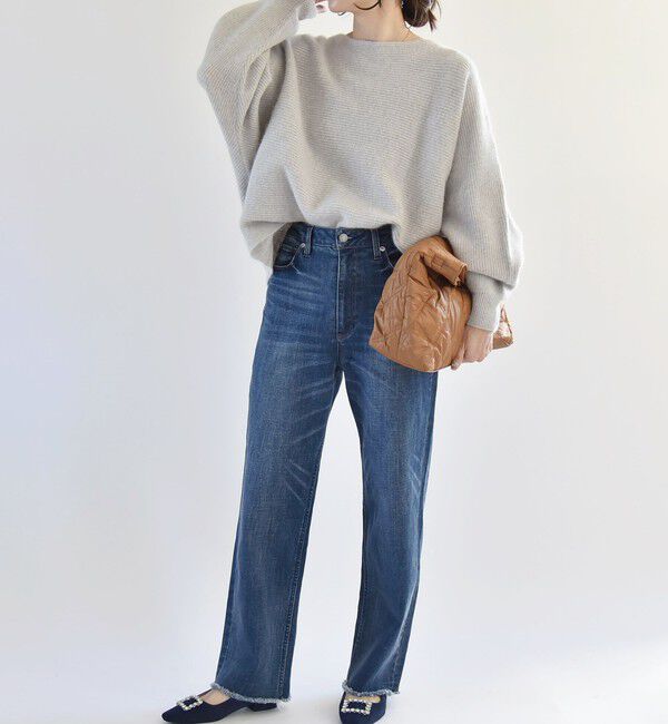 quaranciel「quaranciel:〈洗濯機可能〉ハンサム テーパード デニム パンツ」|デニム|