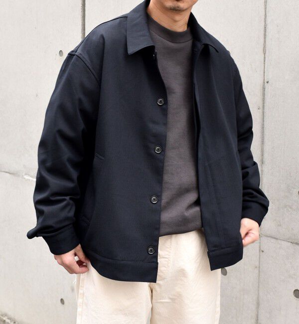 SHIPS any「SHIPS any: 〈手洗い可能〉 ショート ブルゾン 24FW◇」|ブルゾン・スタジャン|ネイビー