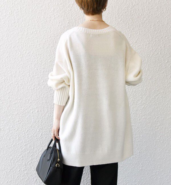 SHIPS any「SHIPS any: AQUA カシミヤ ミックス Vネック ニット カーディガン」|カーディガン|