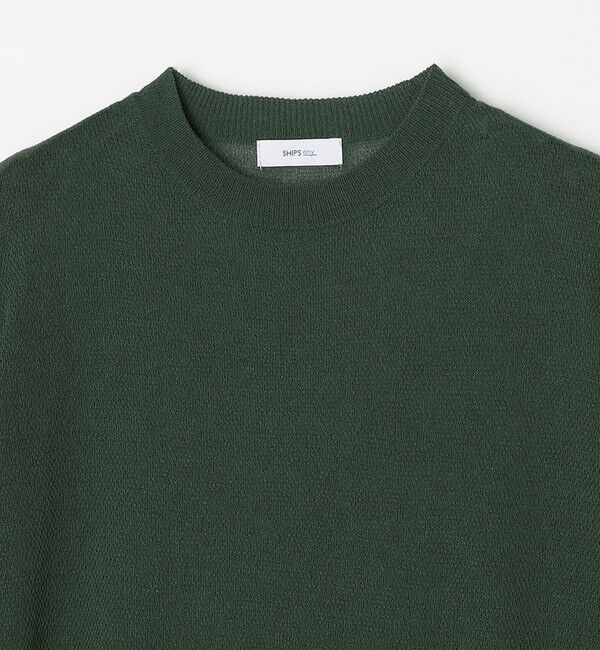 SHIPS any「SHIPS any: 〈手洗い可能〉リネンミックス サマーニット リラックス シアー Tシャツ◇」|Tシャツ・カットソー|