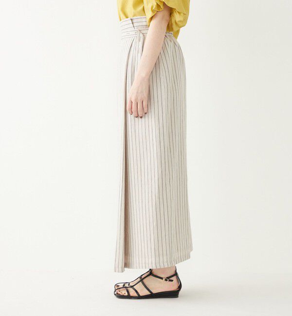 SHIPS Colors 「SHIPS Colors:〈手洗い可能〉レーヨンリネン ラップ スカート」|タイト|