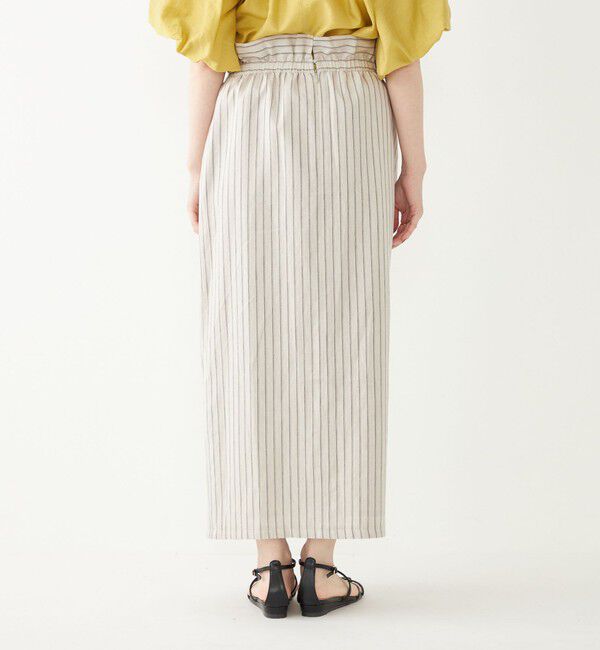 SHIPS Colors 「SHIPS Colors:〈手洗い可能〉レーヨンリネン ラップ スカート」|タイト|