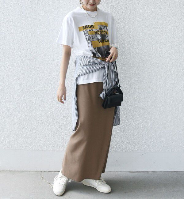 SHIPS for women「〈手洗い可能〉リブ ジャージー 2WAY ストレッチ スカート」|スカート|