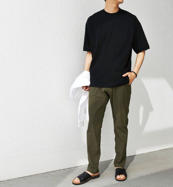 SHIPS any「SHIPS any:〈洗濯機可能/撥水〉4WAYストレッチ スリム テーパード テック チノ パンツ◆」|チノ|