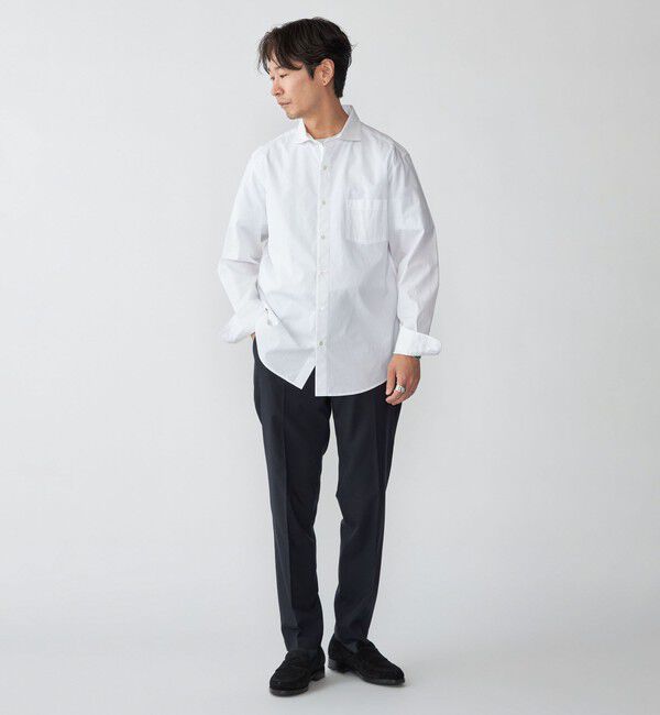 SHIPS「SHIPS: セミワイド スムース テックス ブロードシャツ」|シャツ・ブラウス|