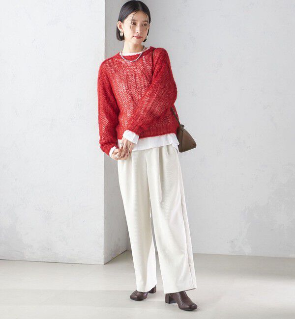 SHIPS for women「〈洗濯機可能〉コーデュロイ 2タック パンツ」|その他|