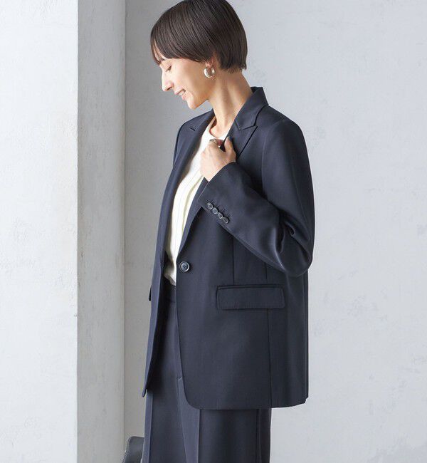 SHIPS for women「タキシード テーラード 1ボタン ジャケット」|テーラードジャケット|