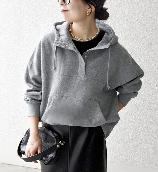 SHIPS any「SHIPS any:〈洗濯機可能〉USAコットン 裏起毛 フーディー ルーズ プルオーバー」|パーカー|