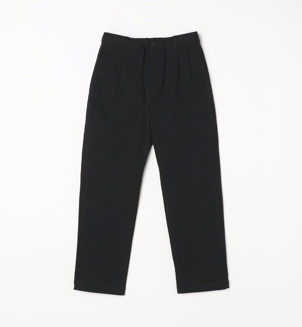 SHIPS any「SHIPS any:〈洗濯機可能〉リネン混 2タック セミワイド イージーパンツ」|チノ|