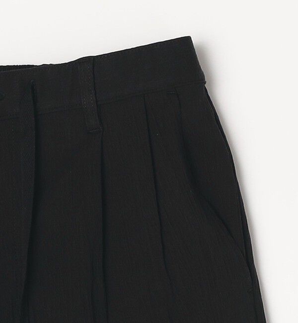 SHIPS any「SHIPS any:〈洗濯機可能〉リネン混 2タック セミワイド イージーパンツ」|チノ|