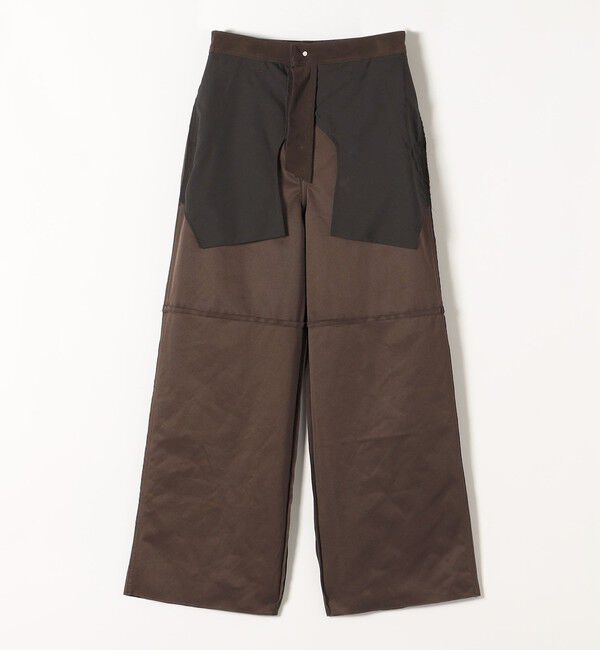 quaranciel「quaranciel:〈洗濯機可能〉ポリエステル スエード ワイド パンツ」|その他|
