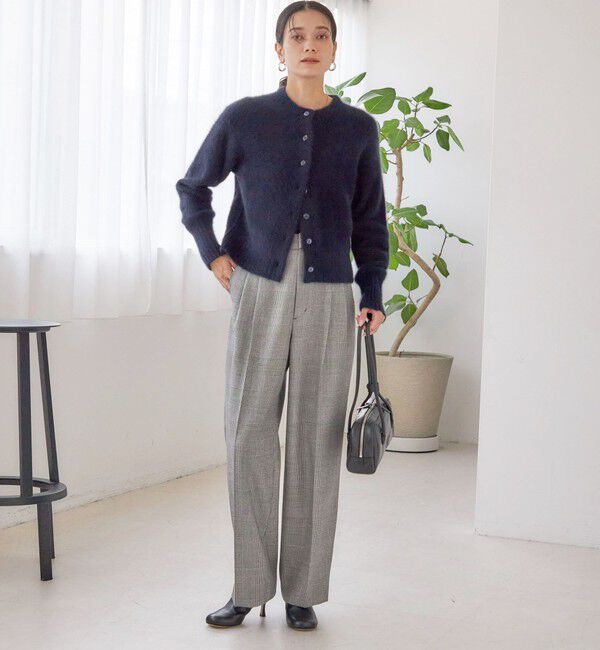 SHIPS for women「〈手洗い可能〉ウォッシャブル ウール タック パンツ」|その他|