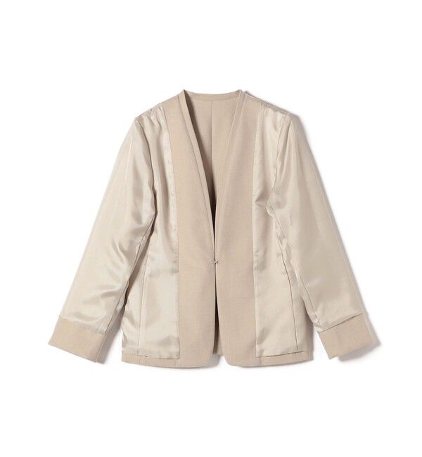 SHIPS for women「〈手洗い可能〉DELEGANT ダブルカラー ジャケット（セットアップ対応）」|ノーカラージャケット|