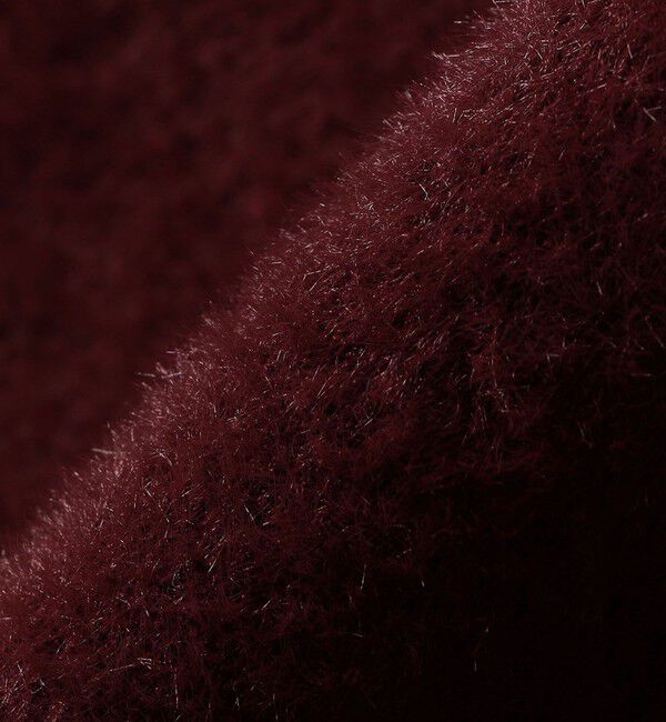 quaranciel「quaranciel:〈手洗い可能〉ファーライク クルーネック ニット プルオーバー」|ニット・セーター|