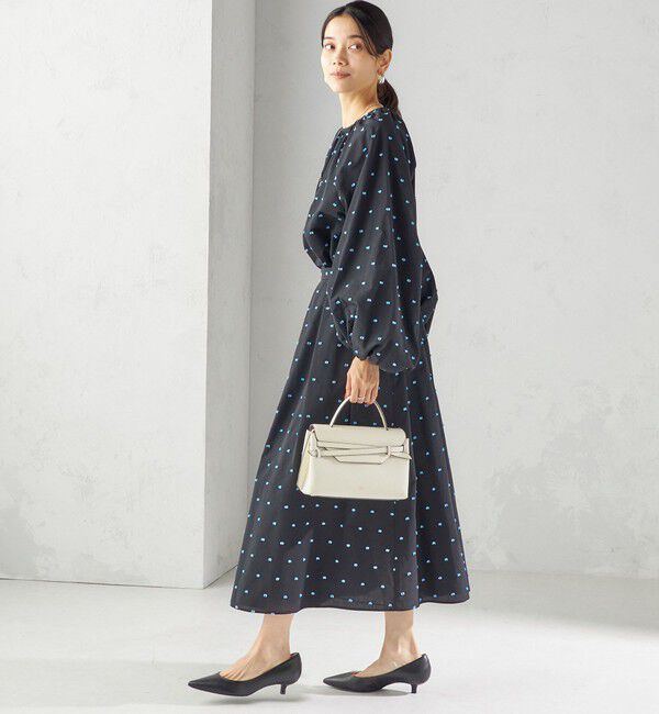 SHIPS for women「〈手洗い可能〉ポンポン ジャカード クルーネック ブラウス」|シャツ・ブラウス|