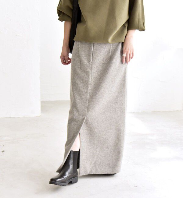 quaranciel「quaranciel: エア ニードル Iライン スリット スカート」|スカート|