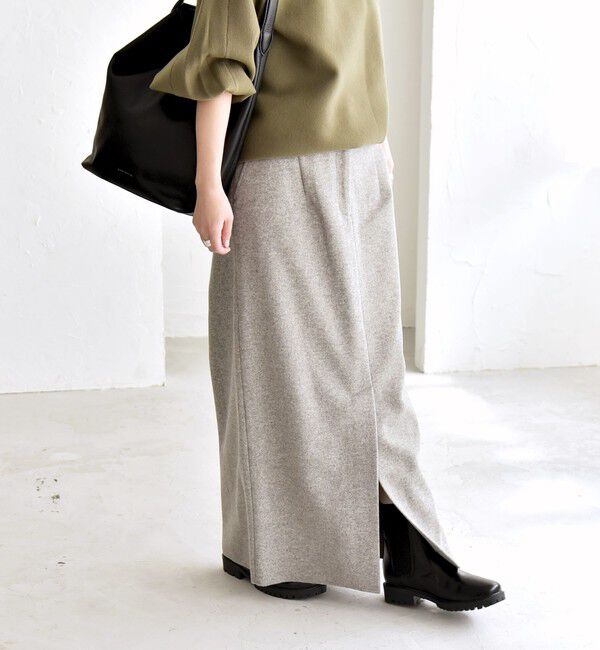 quaranciel「quaranciel: エア ニードル Iライン スリット スカート」|スカート|
