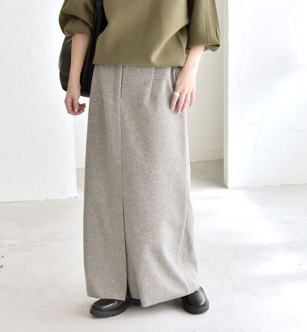 quaranciel「quaranciel: エア ニードル Iライン スリット スカート」|スカート|