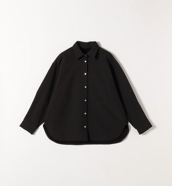 quaranciel「quaranciel:〈洗濯機可能〉ロゴ 刺繍 ウォーム シャツ」|シャツ・ブラウス|