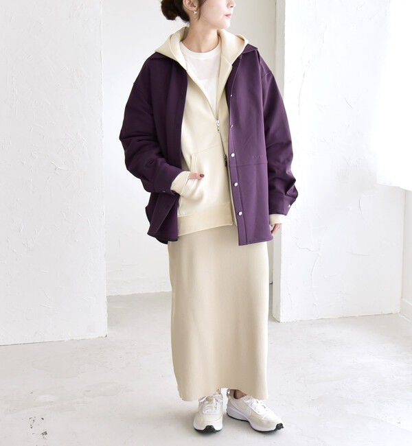 quaranciel「quaranciel:〈洗濯機可能〉ロゴ 刺繍 ウォーム シャツ」|シャツ・ブラウス|