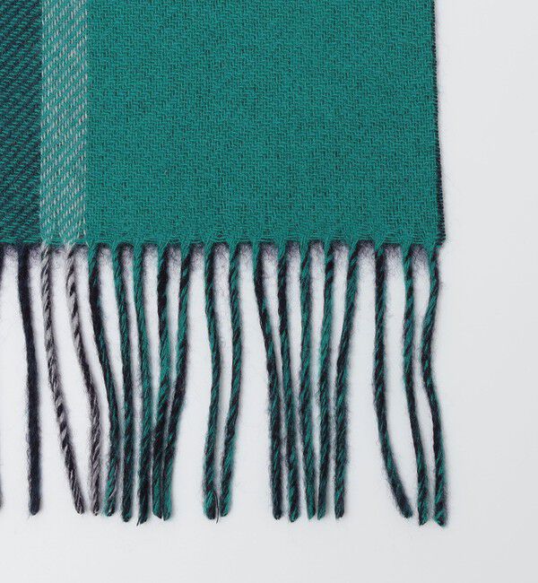 SHIPS「SHIPS: カシミヤ ダブルフェイス パネル マフラー」|マフラー|