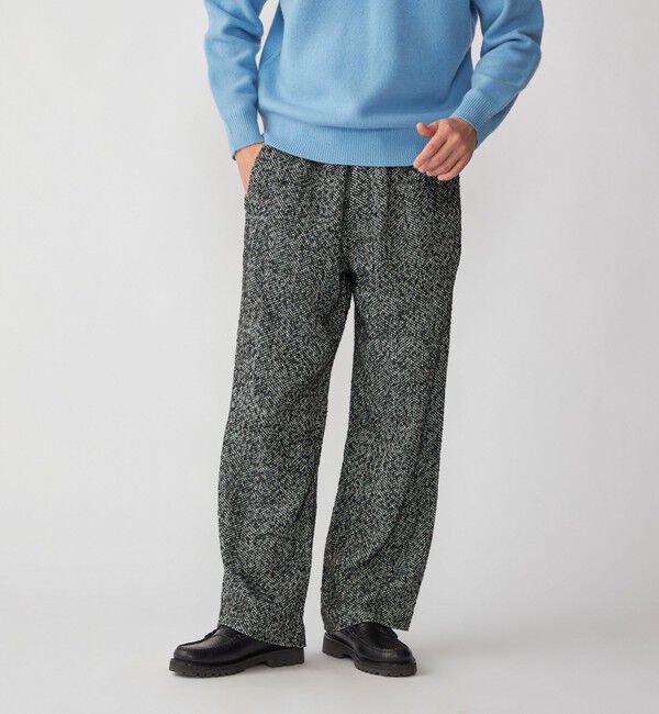 SHIPS「SHIPS: 〈手洗い可能〉リング ツイード バギー スラックス」|スラックス|