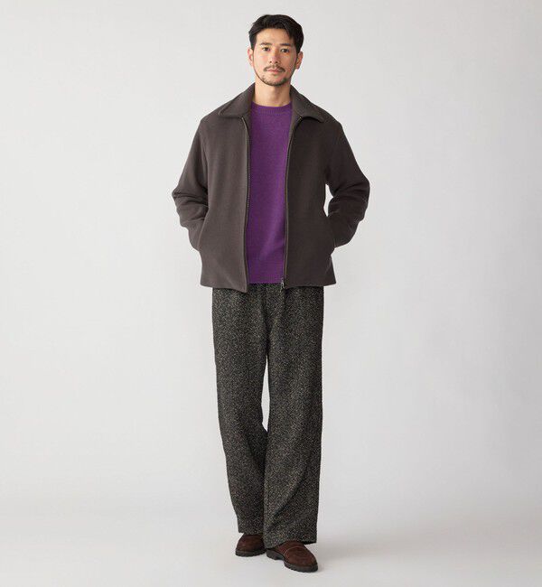 SHIPS「SHIPS: 〈手洗い可能〉リング ツイード バギー スラックス」|スラックス|