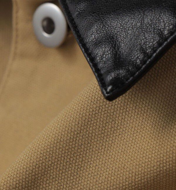 SHIPS「City Ambient Products: オーバーサイズ カバーオール ワーク ジャケット」|ブルゾン・スタジャン|