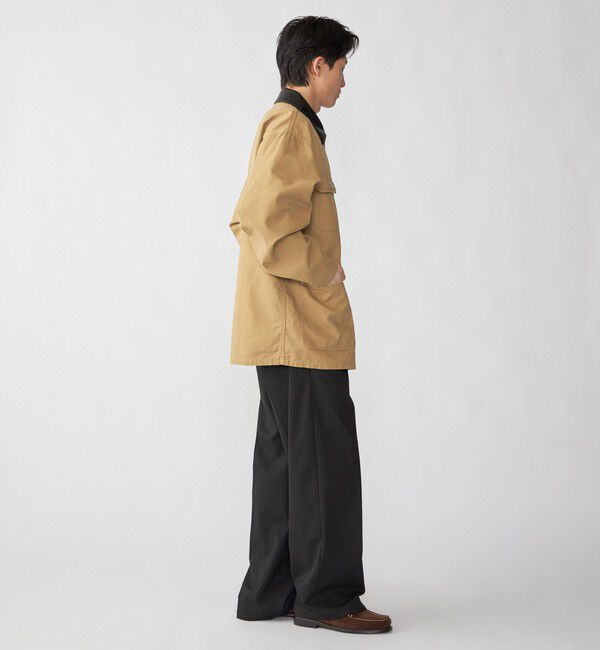 SHIPS「City Ambient Products: オーバーサイズ カバーオール ワーク ジャケット」|ブルゾン・スタジャン|