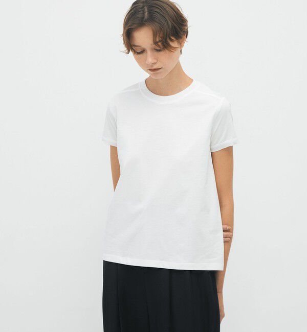 CABaN「コットン リブコンビクルーネックプルオーバー」|Tシャツ・カットソー|