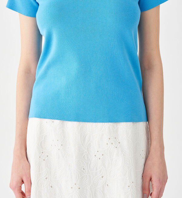 Ballsey「ハイゲージコットン ハーフスリーブプルオーバー」|ニット・セーター|