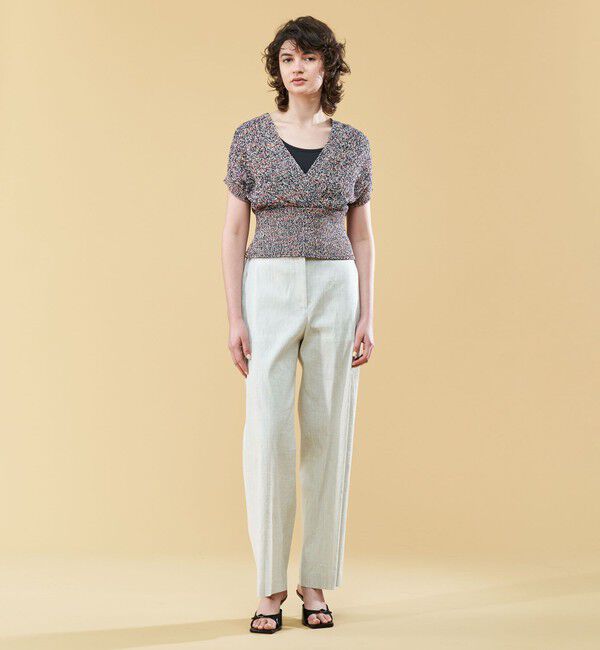 DES PRES「リネンナイロンストレッチ セミワイドパンツ」|その他|