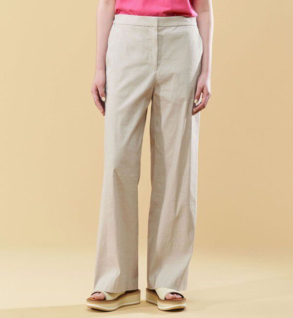 DES PRES「リネンナイロンストレッチ セミワイドパンツ」|その他|