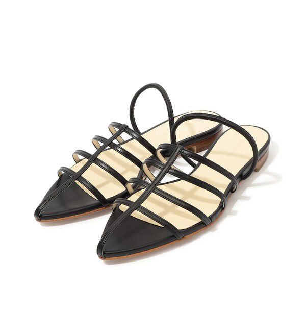 TOMORROWLAND GOODS「TOMORROWLANDバックストラップサンダル」|サンダル|19 ブラック