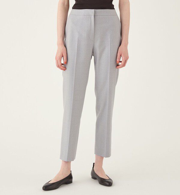 DES PRES「フランネルウールストレッチ シガレットパンツ」|スラックス|