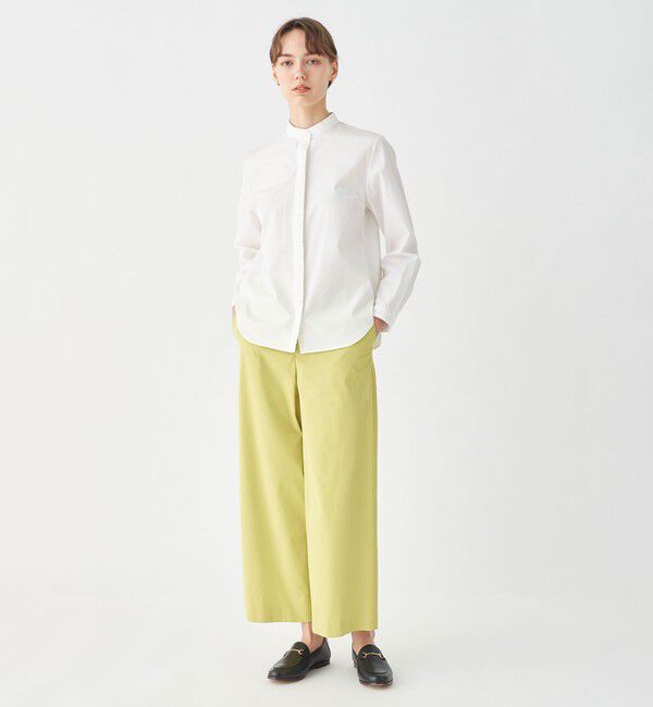 TOMORROWLAND collection「コンパクトブロード タックブラウス」|シャツ・ブラウス|