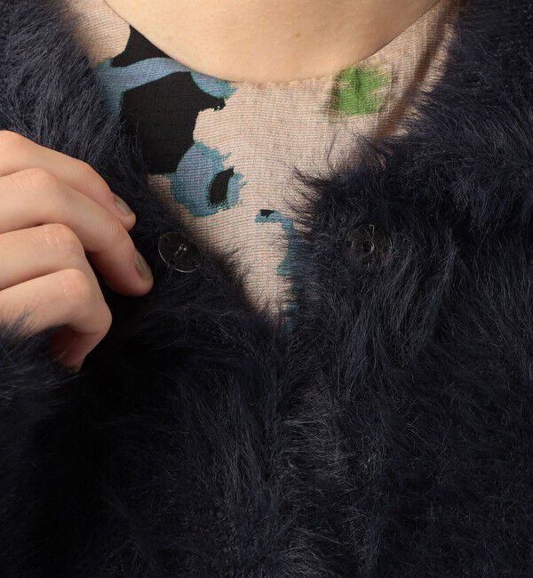 Ballsey「フェザーヤーン ステンカラーカーディガン」|カーディガン|